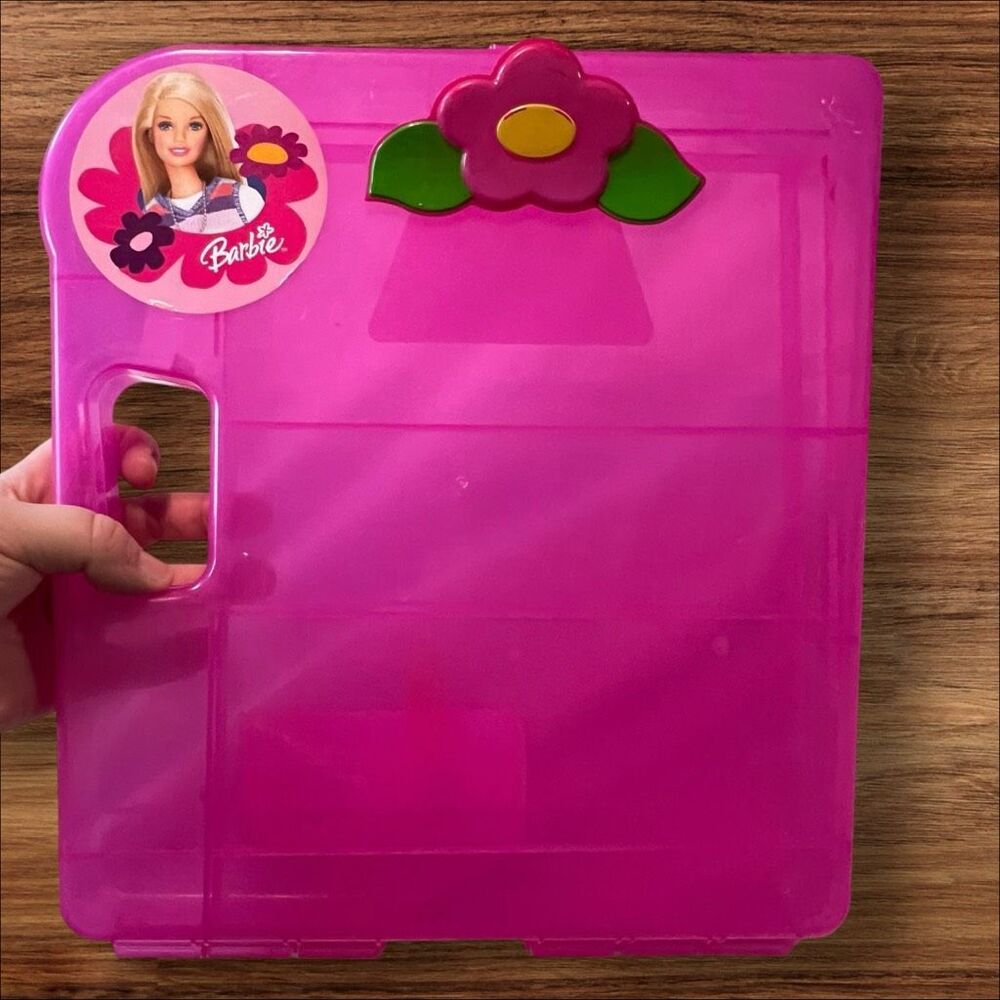 Barbie Mattel Tara Toy Flower Clipboard Storage Lap Desk 2003